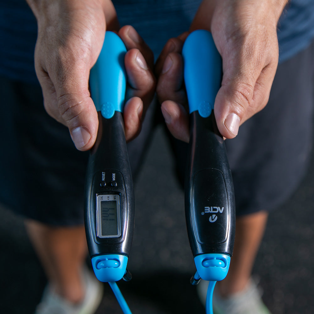 Corda de Pular com Contador Digital Azul