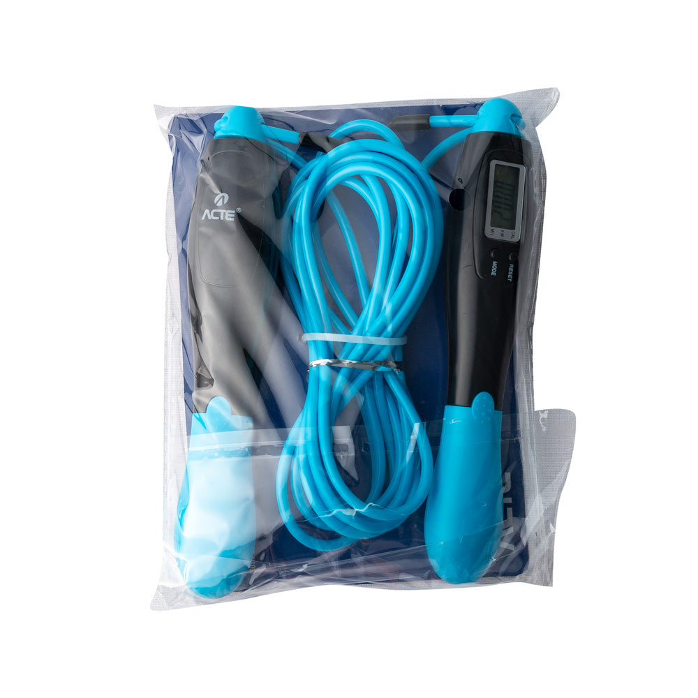 Corda de Pular com Contador Digital Azul