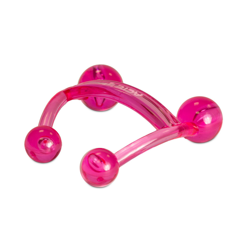 Massageador Manual com 4 esferas rosa