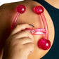 Massageador Manual com 4 esferas rosa